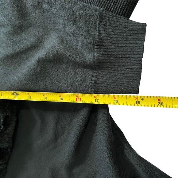 Vintage Y2K Axcess Liz Claiborned Fur Collar Cardigan XL - Picture 7 of 8